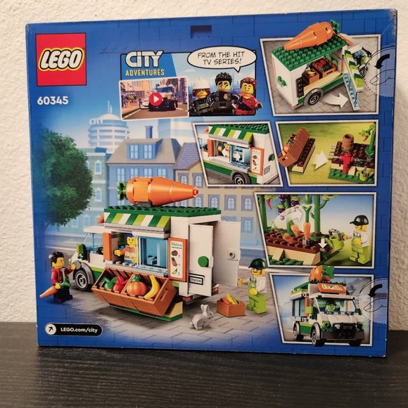LEGO City Farmers Market Van 60345 Building Set Food Truck Farm Van Vegetables R - Picture 3 of 14
